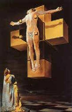 Salvador Dalí - Mann, ans Kreuz genagelt