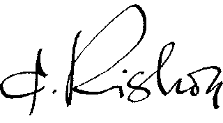 Kishon Unterschrift